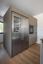 Двухдверный Холодильник В Интерьере Современной Кухни