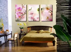 Bedroom Design With Paintings On The Wall