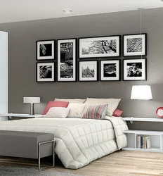 Bedroom Design With Paintings On The Wall