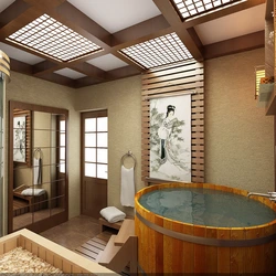 Дызайн ваннай у японскім стылі