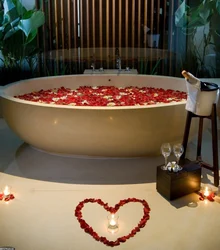 Banyoda romantik fotosurat