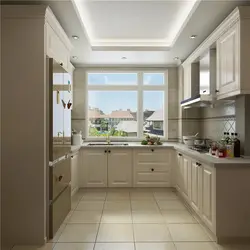 Kitchen interior with two doors