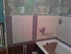 How to lay tiles in a bathtub photo