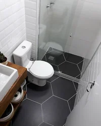 Дизайн маленького санузла с душевой и туалетом