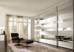 Wardrobe in the living room in a modern style photo