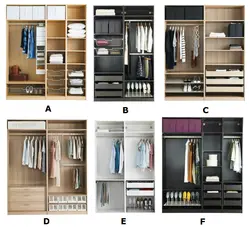 Wardrobe options for the bedroom contents photo