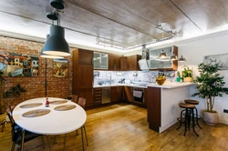 Потолок В Кухне Дизайн Лофт