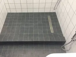 Homemade Shower Tray In The Bathroom Photo