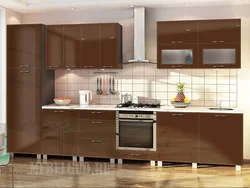 Chocolate white kitchen interior
