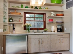 Kitchens With Partially Open Shelves Photo