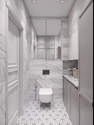 Design Of A Separate Bathroom In A Panel