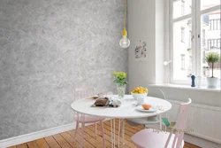 Wallpaper For Plaster In The Kitchen Interior