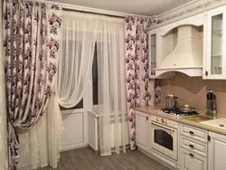 Curtains for the kitchen photo with your balcony