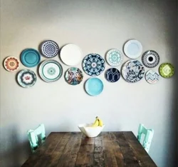 Plates In The Kitchen In The Interior Photo