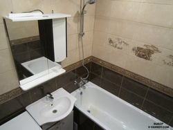 Photo Of A Bathroom And Toilet In An Ordinary Apartment