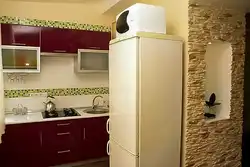 How to install a refrigerator in a small kitchen photo