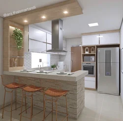 Kitchen design of two zones