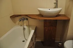Раковина возле ванной фото