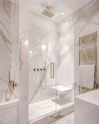 Bathroom Design With Marble Panels
