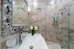 Мәрмәр панельдері бар ванна бөлмесінің дизайны