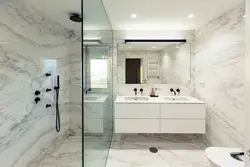 Bathroom Design With Marble Panels