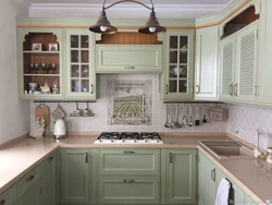 Кухня Светлая Угловая С Холодильником Фото