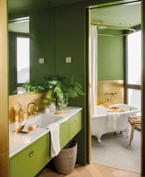 Olive bathroom photo