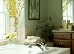 Оливковая ванная фото