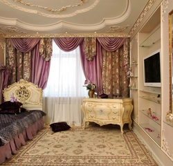 Curtains For Bedroom In Classic Style Photo
