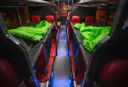 Bus With Sleeping Places For Passengers Photo