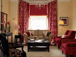 How to choose curtains for the living room interior color combination