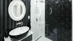 2 X 2 Bath Design In Black And White
