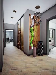 Eco style hallway interior