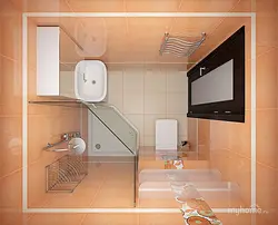 Bathroom design 170 by 170 with shower