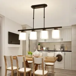 Modern chandeliers for the kitchen in a modern style photo design