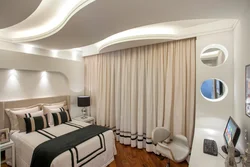 Ceiling Design For A Bedroom In A Modern Style From Plasterboard Photo