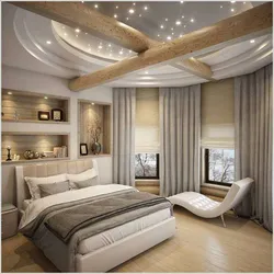 Дизайн потолков для спальни в современном стиле из гипсокартона фото