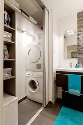 Bathroom Design With Dryer And Washing Machine Photo