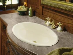 Bath Sinks Built Into The Countertop Photo