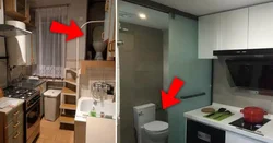 Apartments With A Toilet In The Kitchen Photo