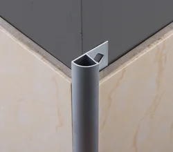 Metal corners in the bathroom photo