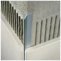 Metal corners in the bathroom photo
