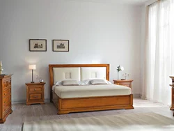 Bedroom interior furniture walnut color