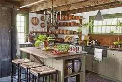Country kitchen interior photo