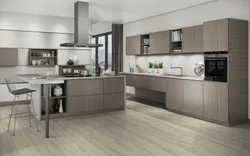 Oak Gray Color In The Kitchen Interior