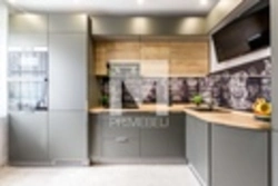 Oak gray color in the kitchen interior