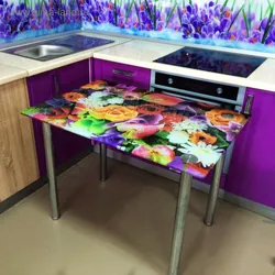 Стол Для Кухни С Рисунком Фото