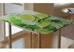Стол Для Кухни С Рисунком Фото
