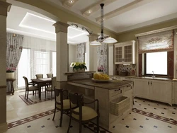 Kitchen dining room floor design