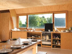 Дизайн кухни каркасного дома фото